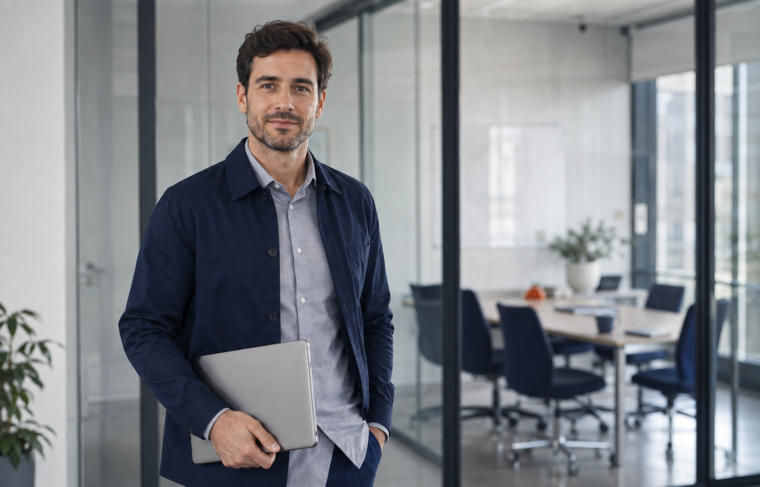 Responsable de empresa con procesos administrativos ya automatizados con IA, más ágil y organizado